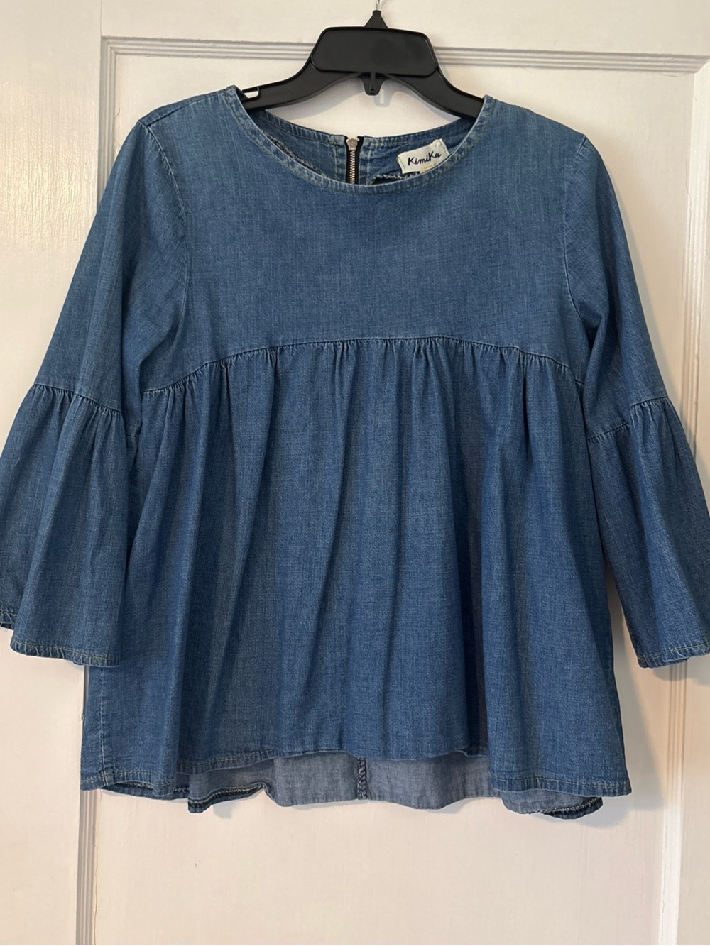 Jeans  Top , Made in Italy , Kinika, 100% cotton , S ,